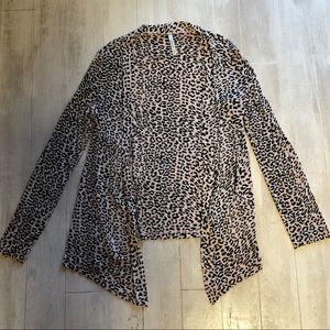 Cheetah print DNA couture cardigan